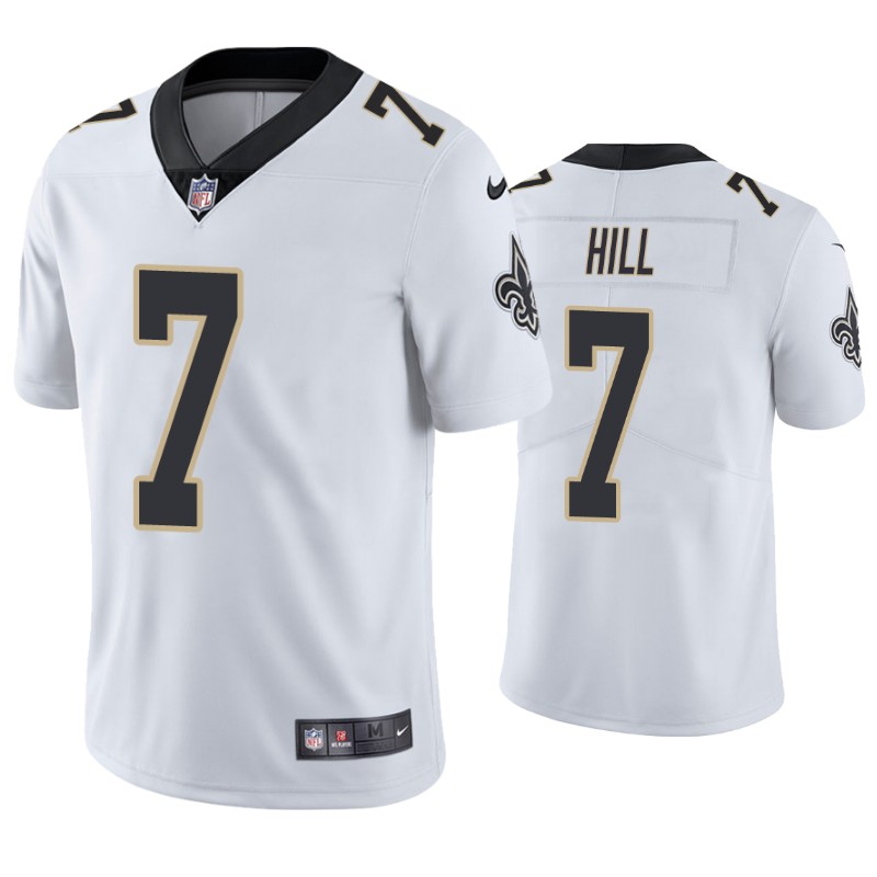 Youth New Orleans Saints #7 Taysom Hill Nike White Limited Jersey