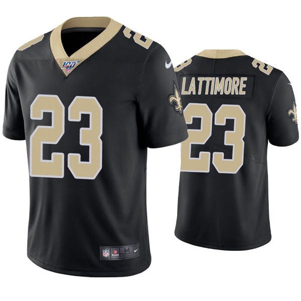 Youth New Orleans Saints #23 Marshon Lattimore Nike Black Limited Jersey 