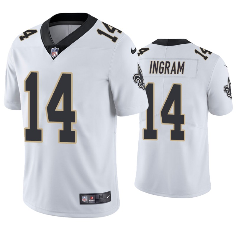 Mens New Orleans Saints #14 Mark Ingram Jr. Nike White Vapor Untouchable Limited Jersey