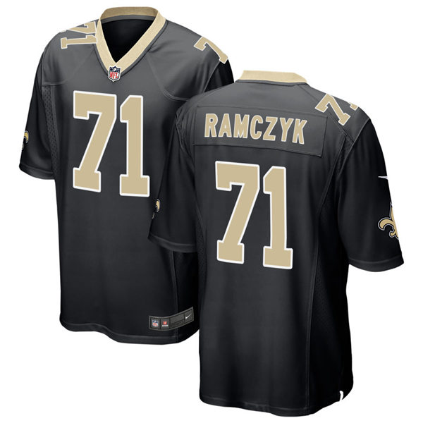 Mens New Orleans Saints #71 Ryan Ramczyk Nike Black Vapor Untouchable Limited Jersey