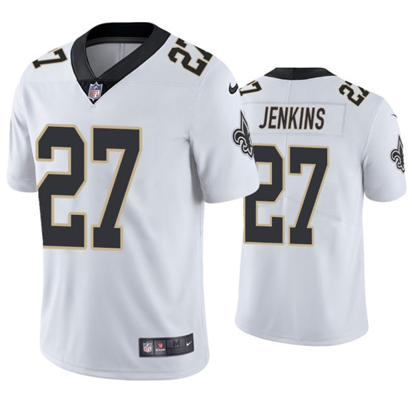 Mens New Orleans Saints #27 Malcolm Jenkins Nike White Vapor Untouchable Limited Jersey 