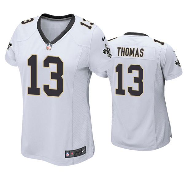 Womens New Orleans Saints #13 Michael Thomas Nike White Limited Jersey