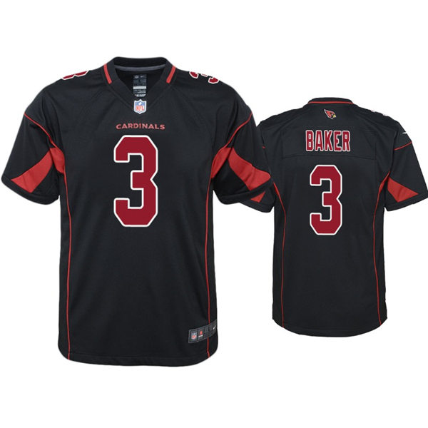 Youth Arizona Cardinals #3 Budda Baker Nike Black Color Rush Limited Jersey