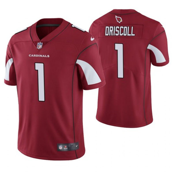 Mens Arizona Cardinals Retired Player #1 Paddy Driscoll Nike Cardinal Vapor Limited Jersey