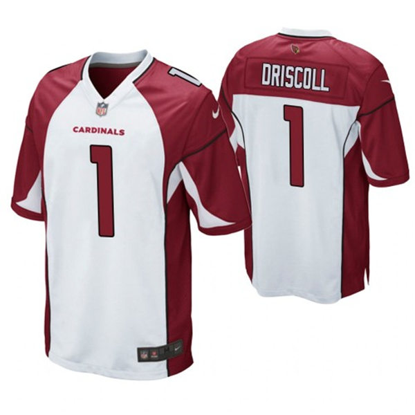 Mens Arizona Cardinals Retired Player #1 Paddy Driscoll Nike White Vapor Limited Jersey