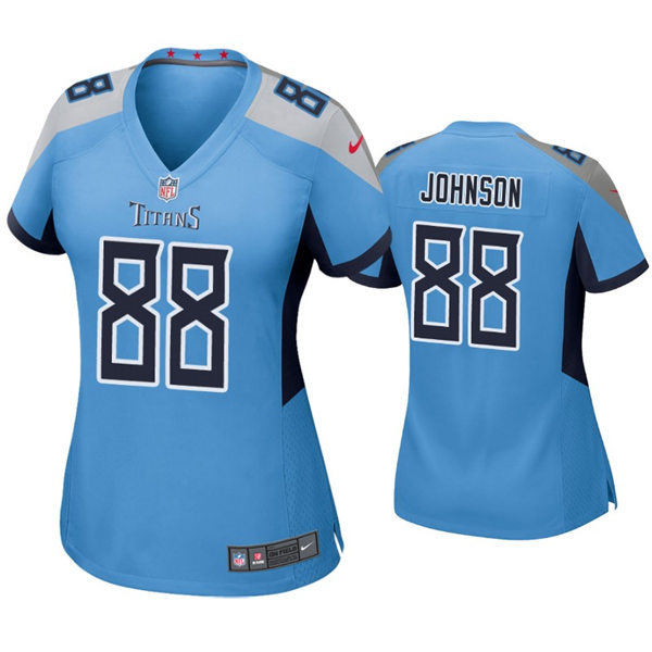 Womens Tennessee Titans #88 Marcus Johnson Nike Light Blue Alternate Limited Stitched Jersey