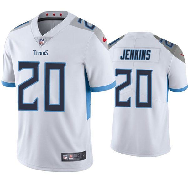 Mens Tennessee Titans #20 Janoris Jenkins Nike White Vapor Untouchable Limited Jersey