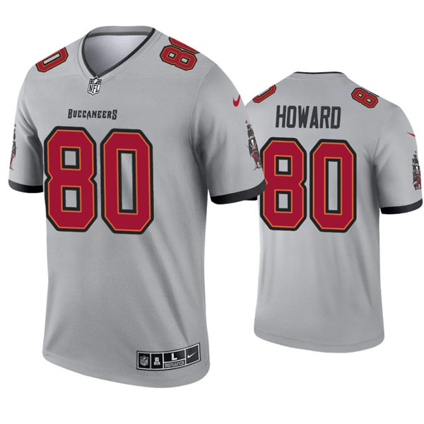 Mens Tampa Bay Buccaneers #80 O.J. Howard Nike Gray 2021 Inverted Legend Limited Jersey