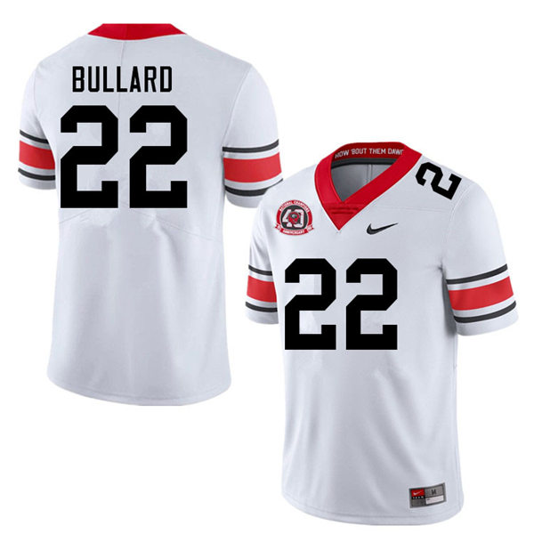 Mens Georgia Bulldogs #22 Javon Bullard Nike 40th anniversary white alternate football jersey