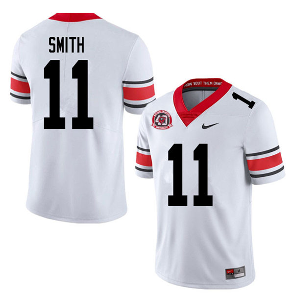 Mens Georgia Bulldogs #11 Arian Smith Nike 40th anniversary white alternate football jersey