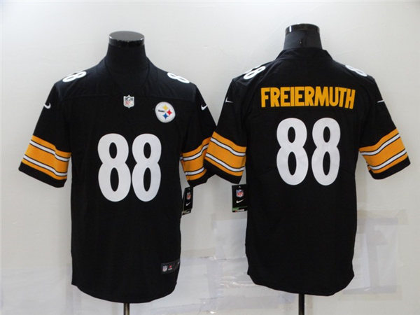Mens Pittsburgh Steelers #88 Pat Freiermuth Nike Black Vapor Limited Jersey