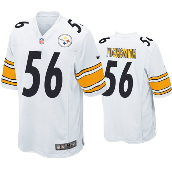 Mens Pittsburgh Steelers #56 Alex Highsmith Nike White Vapor Limited Jersey