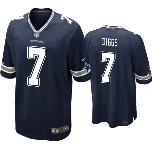 Youth Dallas Cowboys #7 Trevon Diggs Nike Navy Team Color Limited Jersey