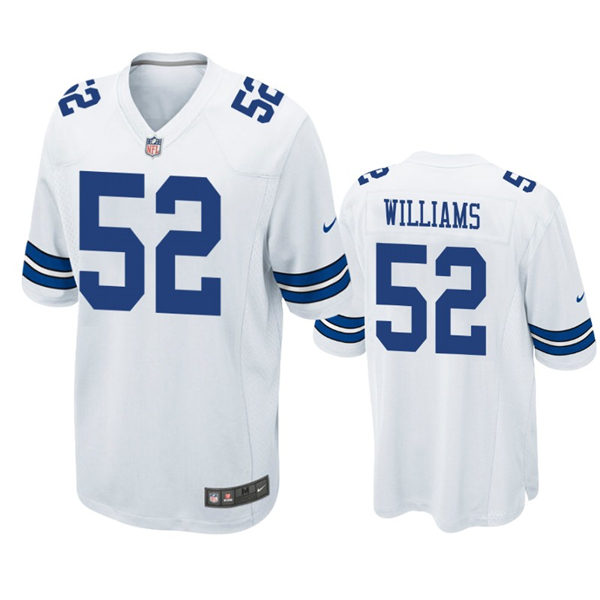 Mens Dallas Cowboys #52 Connor Williams Nike White Vapor Limited Jersey