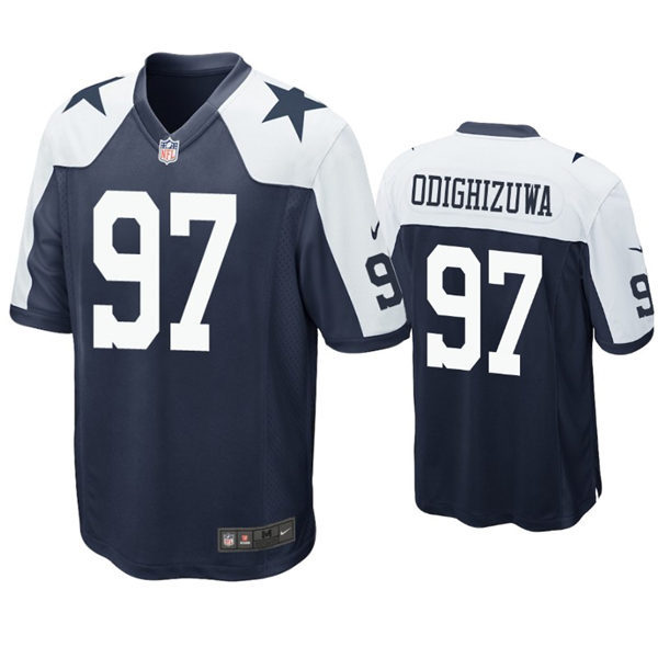 Mens Dallas Cowboys #97 Osa Odighizuwa Nike Navy Alternate Vapor Limited Jersey