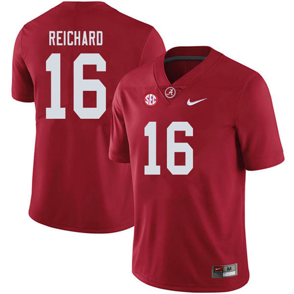 Mens Alabama Crimson Tide #16 Will Reichard Nike Crimson College Football Game Jersey