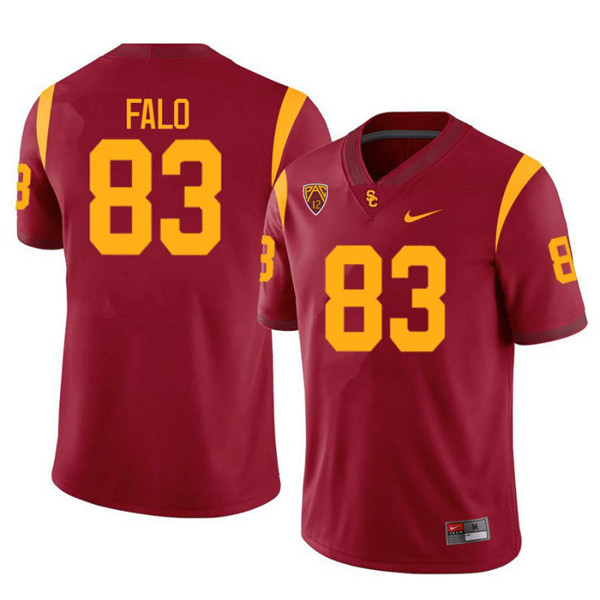 Mens USC Trojans #83 Josh Falo Nike Cardinal Limited Football Performance Jersey