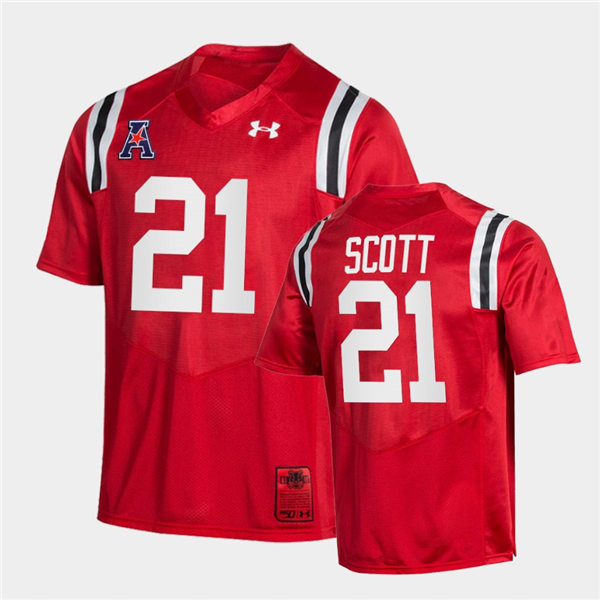 Mens Cincinnati Bearcats #21 Tyler Scott Under Armour Red Retro College Football Jersey