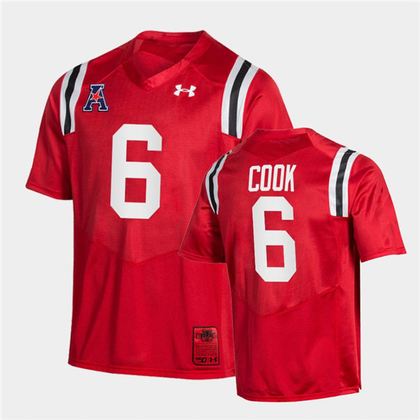 Mens Cincinnati Bearcats #6 Bryan Cook Under Armour Red Retro College Football Jersey 