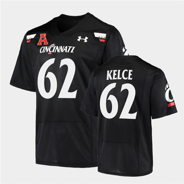 Mens Cincinnati Bearcats #62 Jason Kelce Under Armour Black College Football Game Jersey