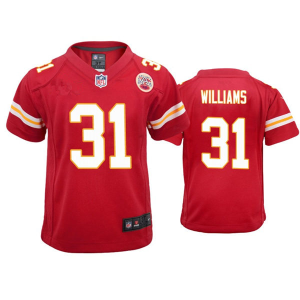 Youth Kansas City Chiefs #31 Darrel Williams Nike Red Limited Jersey