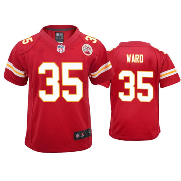 Youth Kansas City Chiefs #35 Charvarius Ward Nike Red Limited Jersey