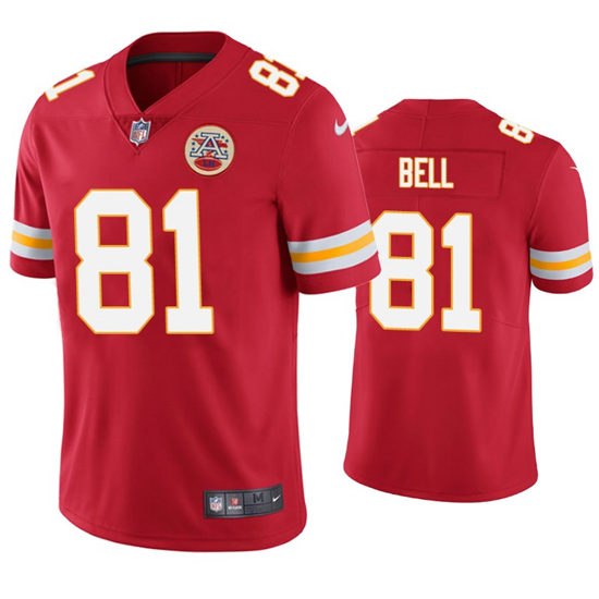 Men's Kansas City Chiefs #81 Blake Bell Nike Red Vapor Untouchable Limited Jersey