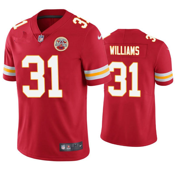 Men's Kansas City Chiefs #31 Darrel Williams Nike Red Vapor Untouchable Limited Jersey