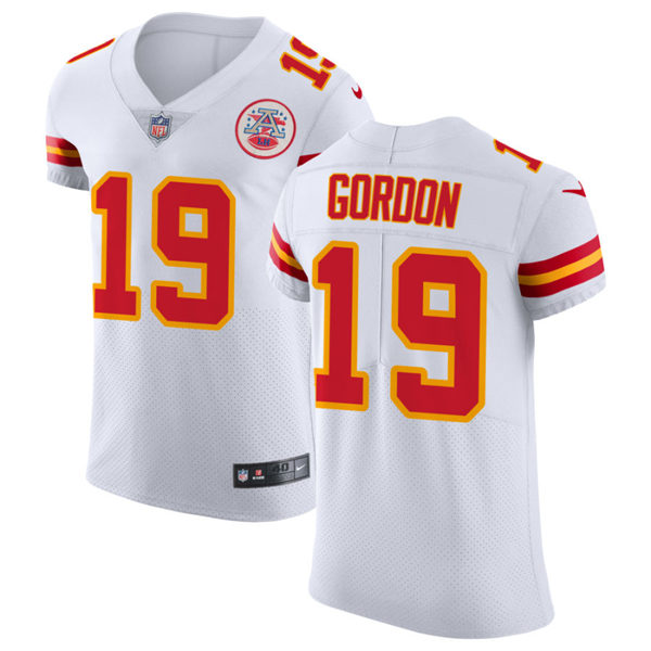 Men's Kansas City Chiefs #19 Josh Gordon Nike White Vapor Untouchable Limited Jersey