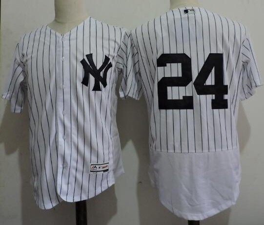 Men's New York Yankees #24 Gary Sanchez Majestic White Flex Base Player Jersey