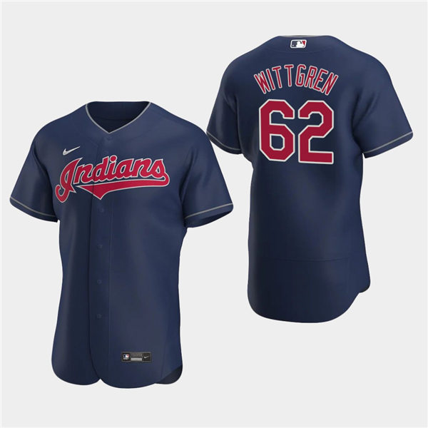 Men's Cleveland Indians Nick Wittgren #62 Nike Navy Flex Base Baseball ...