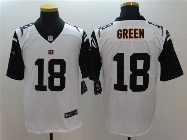 Men's Cincinnati Bengals #18 A. J. Green Nike White Color Rush Limited Jersey