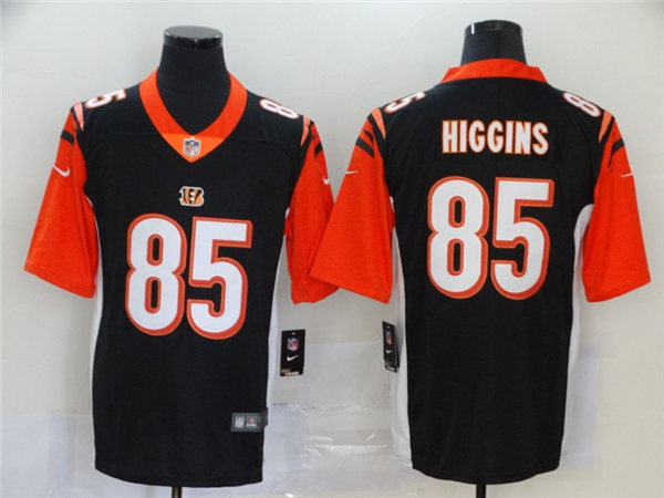 Men's Cincinnati Bengals #85 Tee Higgins Nike Black Vapor Limited Jersey