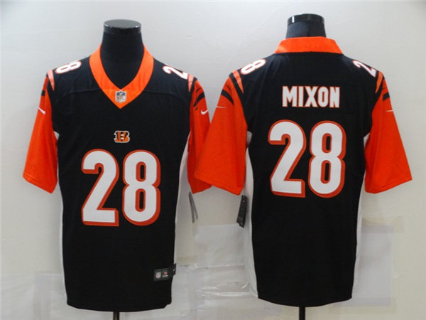 Men's Cincinnati Bengals #28 Joe Mixon Nike Black Vapor Limited Jersey