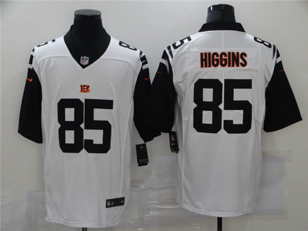 Men's Cincinnati Bengals #85 Tee Higgins Nike White Color Rush Limited Jersey