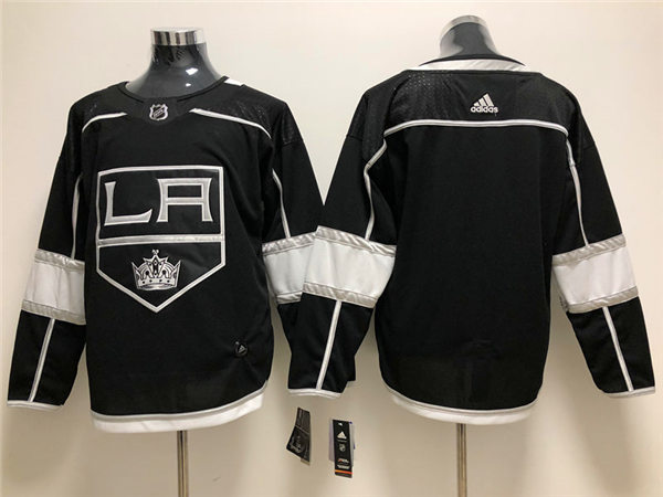 Men's Los Angeles Kings Blank adidas Black Home NHL Jersey