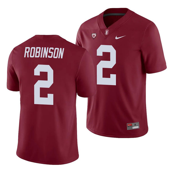 Men's Stanford Cardinal #2 Curtis Robinson Nike Cardinal NCAA College Football Game Jersey