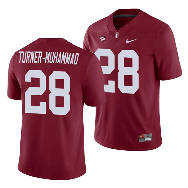Men's Stanford Cardinal #28 Salim Turner-Muhammad Nike Cardinal NCAA College Football Game Jersey