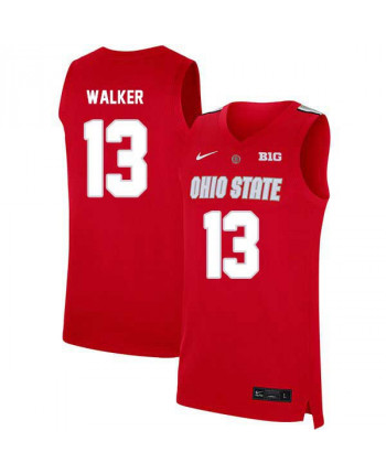 Men's Ohio State Buckeyes #13 CJ Walke Nike Scarlet 2020 College Basketball Jersey
