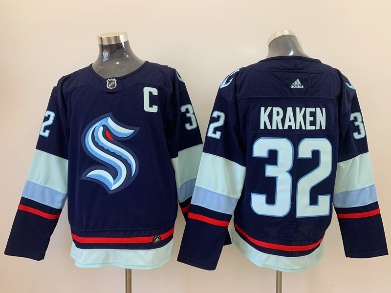 Youth Seattle Kraken 32ND CLUB Navy Home Adidas Team Jersey