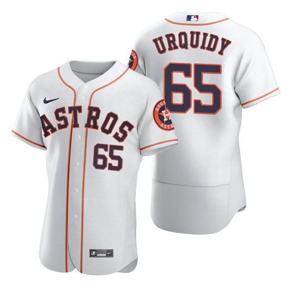 Men's Houston Astros #65 Jose Urquidy Nike White Home Flexbase Jersey