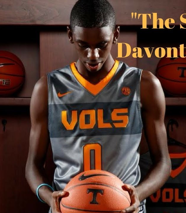 Men's Tennessee Volunteers #0 Davonte Gaines Nike Grey College Basketball Jersey
