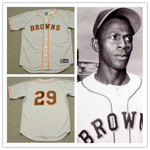 Satchel Paige St Louis Browns Jersey #29 Mitchell & Ness Throwback