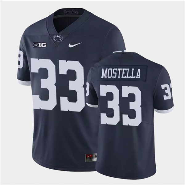 Men's Penn State Nittany Lions #33 Bryce Mostella Nike Navy Retro Limited Football Jersey