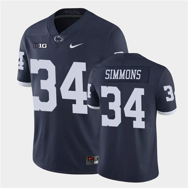 Men's Penn State Nittany Lions #34 Shane Simmons Nike Navy Retro Limited Football Jersey