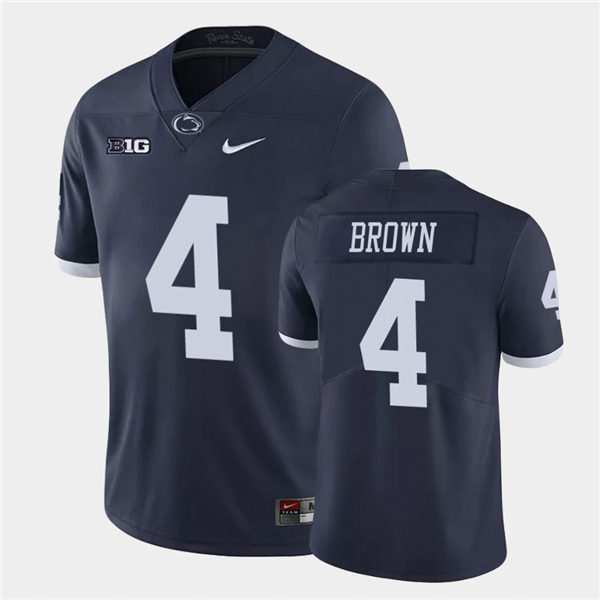 Men's Penn State Nittany Lions #4  Journey Brown Nike Navy Retro Limited Football Jersey 