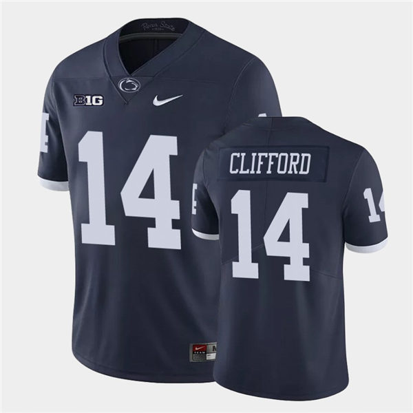Men's Penn State Nittany Lions #14 Sean Clifford Nike Navy Retro Limited Football Jersey