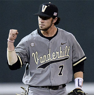 Mens Youth Vanderbilt Commodores #7 Dansby Swanson Nike Grey Game Baseball Jersey