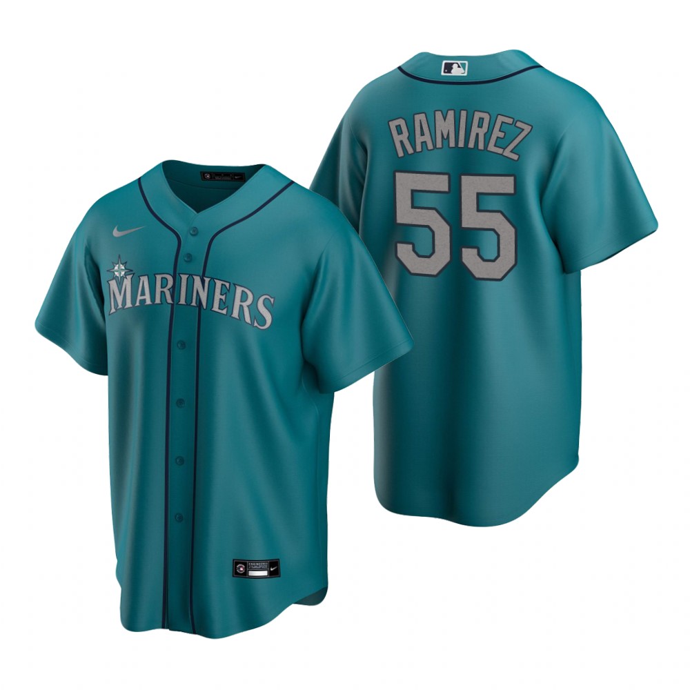 Men's Seattle Mariners #55 Yohan Ramirez Nike Royal Alternate Cool Base Jersey