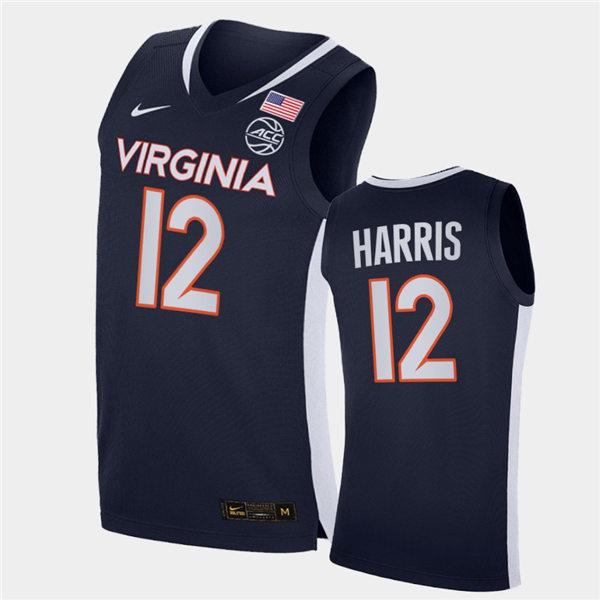 Mens Virginia Cavaliers #12 Joe Harris Nike 2020 Navy Unity Road College Basketball Game Jersey
